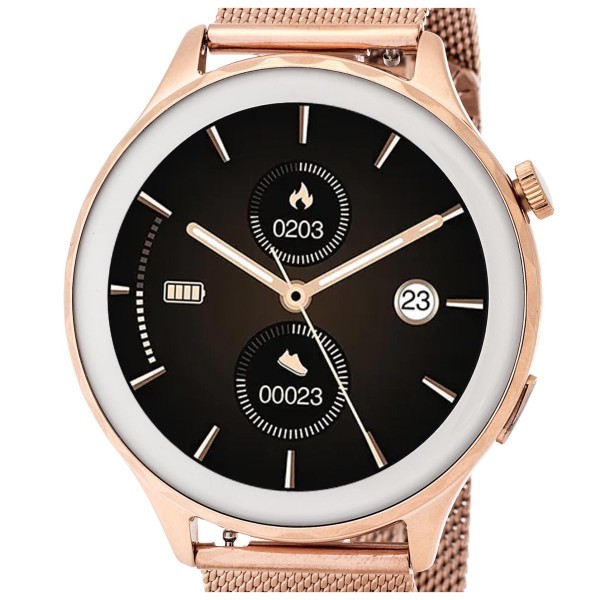 3Guys Smartwatch 3GW4332 Rose Gold Stainless Steel Bracelet