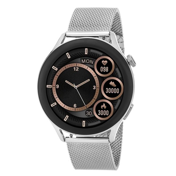 3Guys Smartwatch 3GW4647 Silver Stainless Steel Bracelet