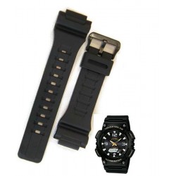 CASIO ΛΟΥΡΑΚΙ AQ-S810 ΜΑΥΡΟ