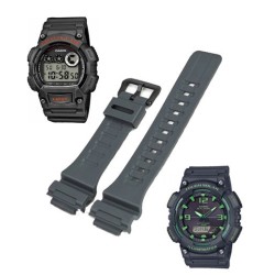 CASIO ΛΟΥΡΑΚΙ W-735-8 ΓΚΡΙ 17mm