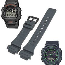 CASIO ΛΟΥΡΑΚΙ W-735-8 ΓΚΡΙ 17mm