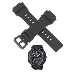 CASIO ΛΟΥΡΑΚΙ MCW-200H ΜΑΥΡΟ