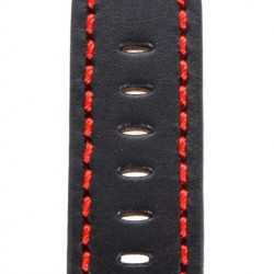 ΛΟΥΡΑΚI ΔΕΡΜΑΤΙΝΟ TZEVELION ART18BRD24 ΜΑΥΡΟ  24 mm 