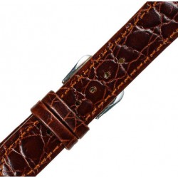 Λουράκι Δερμάτινο 0196BR 18mm  Καφέ