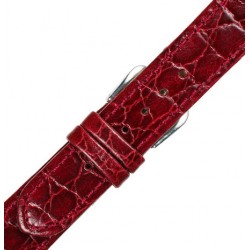 Λουράκι Δερμάτινο 0196RD 18mm  Μπορντό