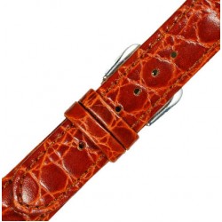 Λουράκι Δερμάτινο 0196OR 18mm  Πορτοκαλί
