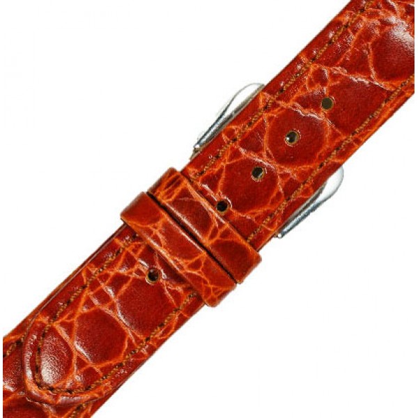 Λουράκι Δερμάτινο 0196OR 18mm  Πορτοκαλί