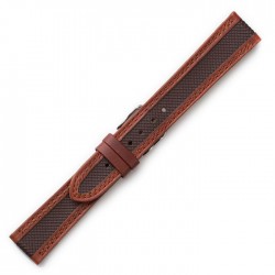 ΛΟΥΡΑΚI ΔΕΡΜΑΤΙΝΟ 0423BR 18 mm ΚΑΦΕ - ΤΑΜΠΑ