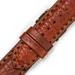 Λουράκι Δερμάτινο Χειροποίητο 0465BRL 24mm Καφέ Ανοιχτό