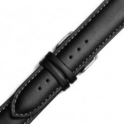 Λουράκι Δερμάτινο 18mm 0473BK Μαύρο