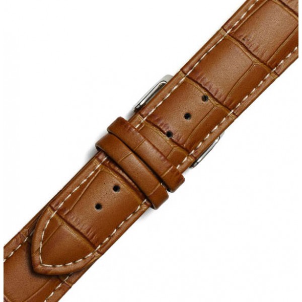 Λουράκι Δερμάτινο 0502TN 24mm Ταμπά