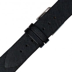 Λουράκι Δερμάτινο 16mm 0515BK Μαύρο