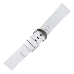 ΛΟΥΡΑΚI ΔΕΡΜΑΤΙΝΟ  TZEVELION ART445 30 mm ΛΕΥΚΟ 