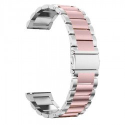 ΜΠΡΑΣΕΛΕ ΑΤΣΑΛΙΝΟ ΜΑΣΙΦ Β0154SLPN 20mm ΔΙΧΡΩΜΟ ΑΣΗΜΙ - ΡΟΖ