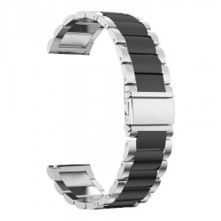 ΜΠΡΑΣΕΛΕ ΑΤΣΑΛΙΝΟ ΜΑΣΙΦ Β0154SLBK 20mm ΔΙΧΡΩΜΟ ΑΣΗΜΙ - ΜΑΥΡΟ 