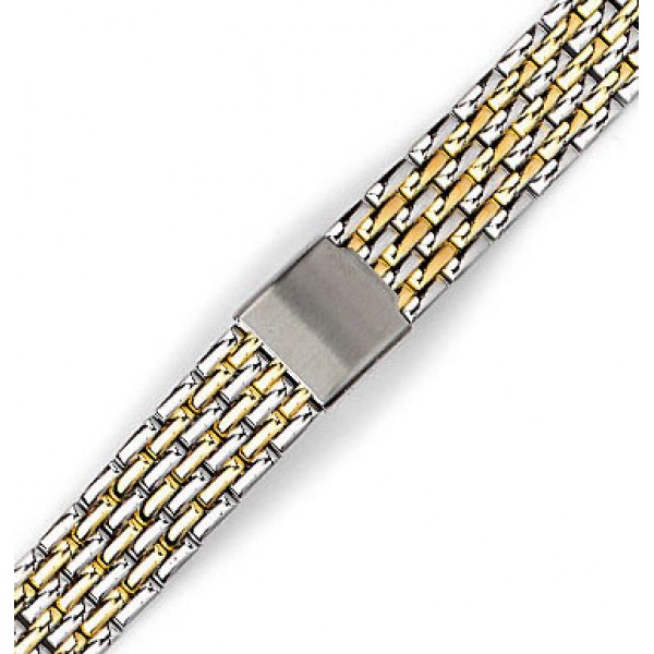 Μπρασελέ Ατσάλινο B0104 12mm  Ασημί - Χρυσό