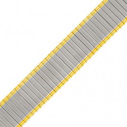 Μπρασελέ Ατσάλινο Λαστέξ B0110 18-20mm Ασημί - Χρυσό