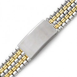 Μπρασελέ Ατσάλινο B0122 18mm  Ασημί - Χρυσό Maxi