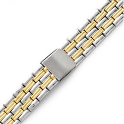 Μπρασελέ Ατσάλινο B0134 18mm  Ασημί - Χρυσό