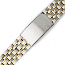 Μπρασελέ Ατσάλινο B0136 20mm  Ασημί - Χρυσό