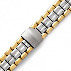 Μπρασελέ Ατσάλινο B0142 18mm  Ασημί - Χρυσό