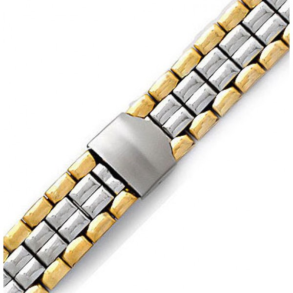 Μπρασελέ Ατσάλινο B0142 18mm  Ασημί - Χρυσό