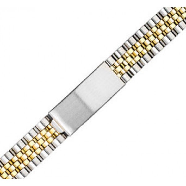 Μπρασελέ Ατσάλινο B0156 14mm  Ασημί - Χρυσό