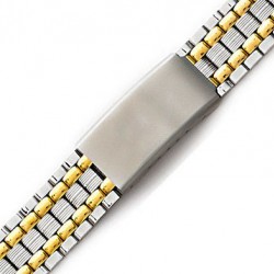 Μπρασελέ Ατσάλινο B0158 18mm  Ασημί - Χρυσό