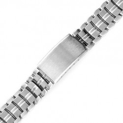 Μπρασελέ Ατσάλινο B016 18mm Ασημί Μaxi