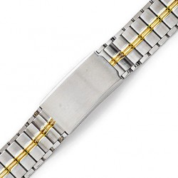 Μπρασελέ Ατσάλινο B0160 18mm  Ασημί - Χρυσό