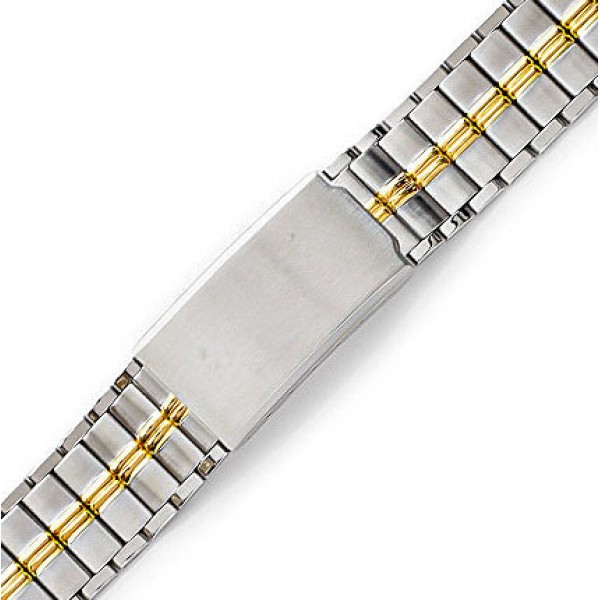 Μπρασελέ Ατσάλινο B0160 18mm  Ασημί - Χρυσό