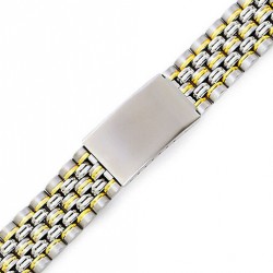 Μπρασελέ Ατσάλινο B0171 18mm  Ασημί - Χρυσό