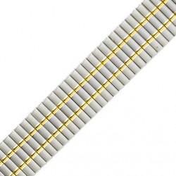 Μπρασελέ Ατσάλινο Λαστέξ B0185 18-20mm Ασημί - Χρυσό