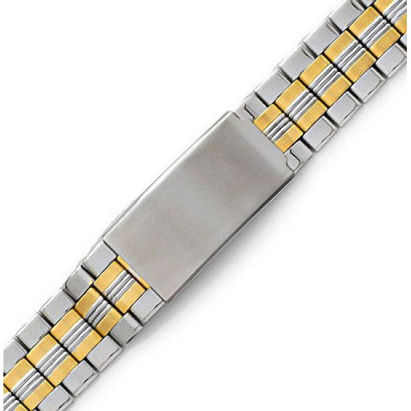 Μπρασελέ Ατσάλινο B0192 18mm  Ασημί - Χρυσό