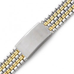 Μπρασελέ Ατσάλινο B0195 18mm  Ασημί - Χρυσό