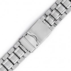 Μπρασελέ Ατσάλινο Μασίφ Ασημί B0237 20mm