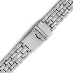 Μπρασελέ Ατσάλινο Μασίφ Ασημί B0239 20mm