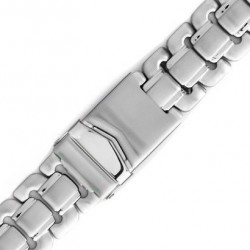 Μπρασελέ Ατσάλινο Μασίφ Ασημί 3001 20mm