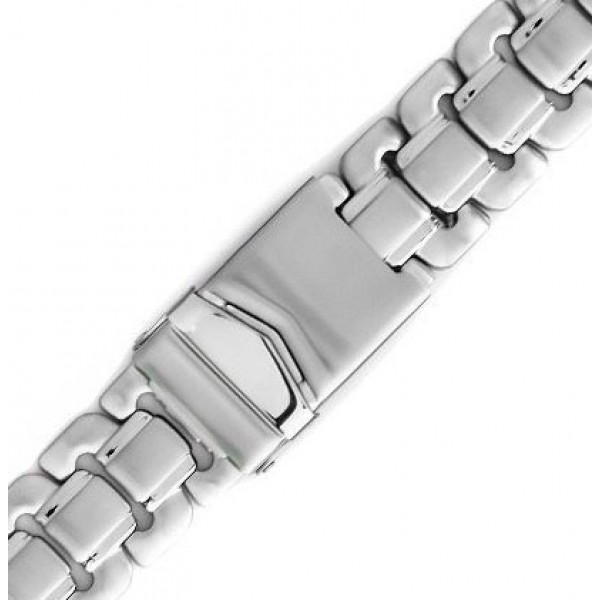 Μπρασελέ Ατσάλινο Μασίφ Ασημί 3001 20mm