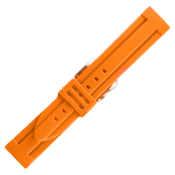 Λουράκι Σιλικόνης 8843 22mm Πορτοκαλί