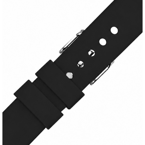 Λουράκι Σιλικόνης για Smartwatch 8874 18mm Μαύρο