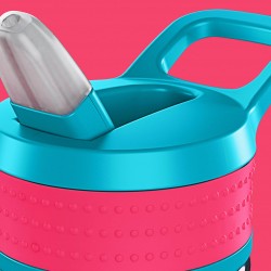 Παγούρι Boddels Een 400ml Raspberry red / turquoise