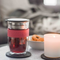 Κούπα Γυάλινη Boddels Seev 380ml Raspberry red