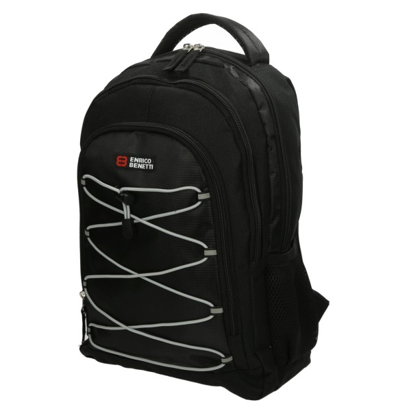 Backpack Σακίδιο Πλάτης Enrico Benetti Canyon 47235-001 Μαύρο