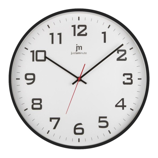 Ρολόι Τοίχου Justaminute 00880BK Μαύρο Πλαστικό 40cm Ρολόι Τοίχου Justaminute 00880BK Μαύρο Πλαστικό 40cm