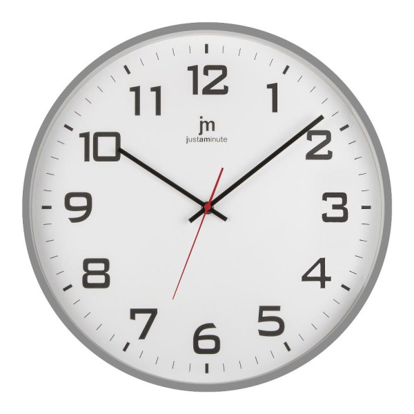 Ρολόι Τοίχου Justaminute 00880G Γκρί Πλαστικό 40cm Ρολόι Τοίχου Justaminute 00880G Γκρί Πλαστικό 40cm