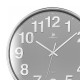 Ρολόι Τοίχου Justaminute 00816G Ασημί Πλαστικό 35.5cm