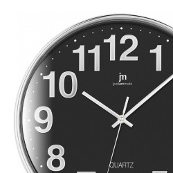 Ρολόι Τοίχου Justaminute 00816N Ασημί Πλαστικό 35.5cm