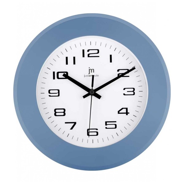 Ρολόι Τοίχου Justaminute 00836A Γαλάζιο Πλαστικό 30cm
