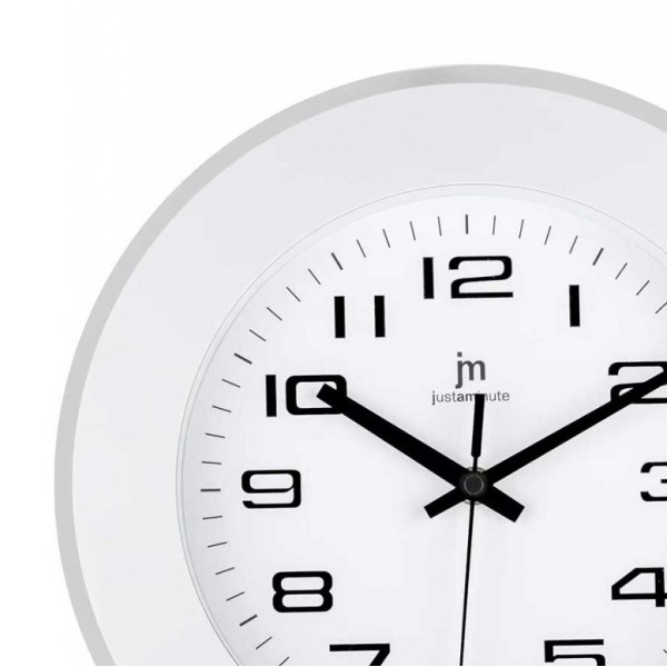 Ρολόι Τοίχου Justaminute 00836B Λευκό Πλαστικό 30cm